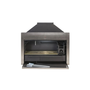 HOME FIRES 1000 SUPER DELUX MIX BUILT-IN-BRAAI (Mild steel body with Stainless Door and Frame