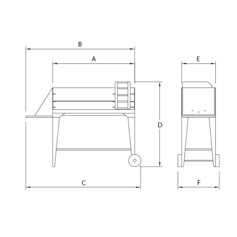 Home Fires 1m Trolley Braai - Image 2