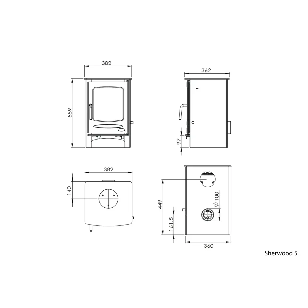 Henley Sherwood 5kW Multifuel Fireplace - Image 3