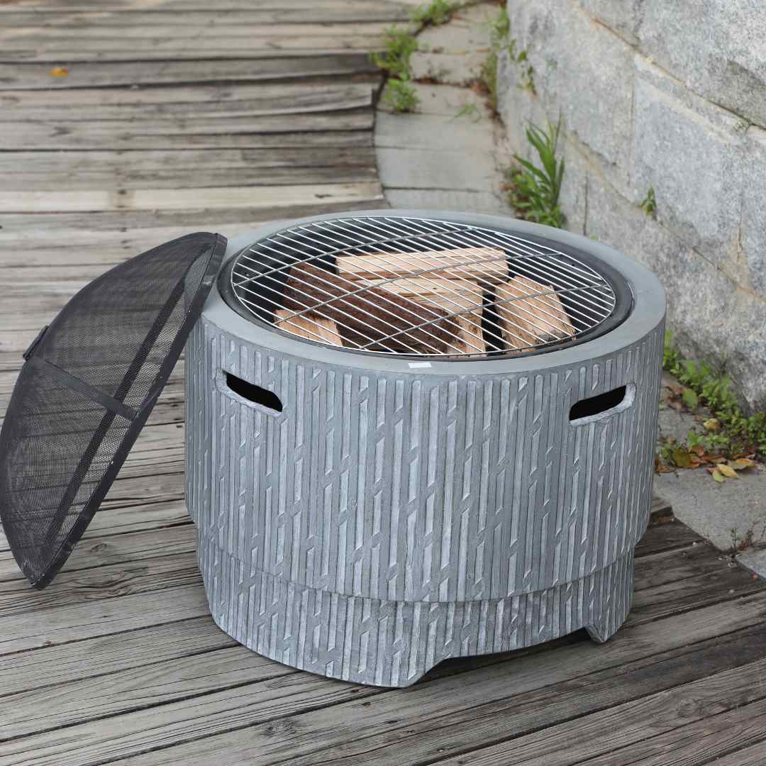Adra Wood firepit with BBQ function - Image 3