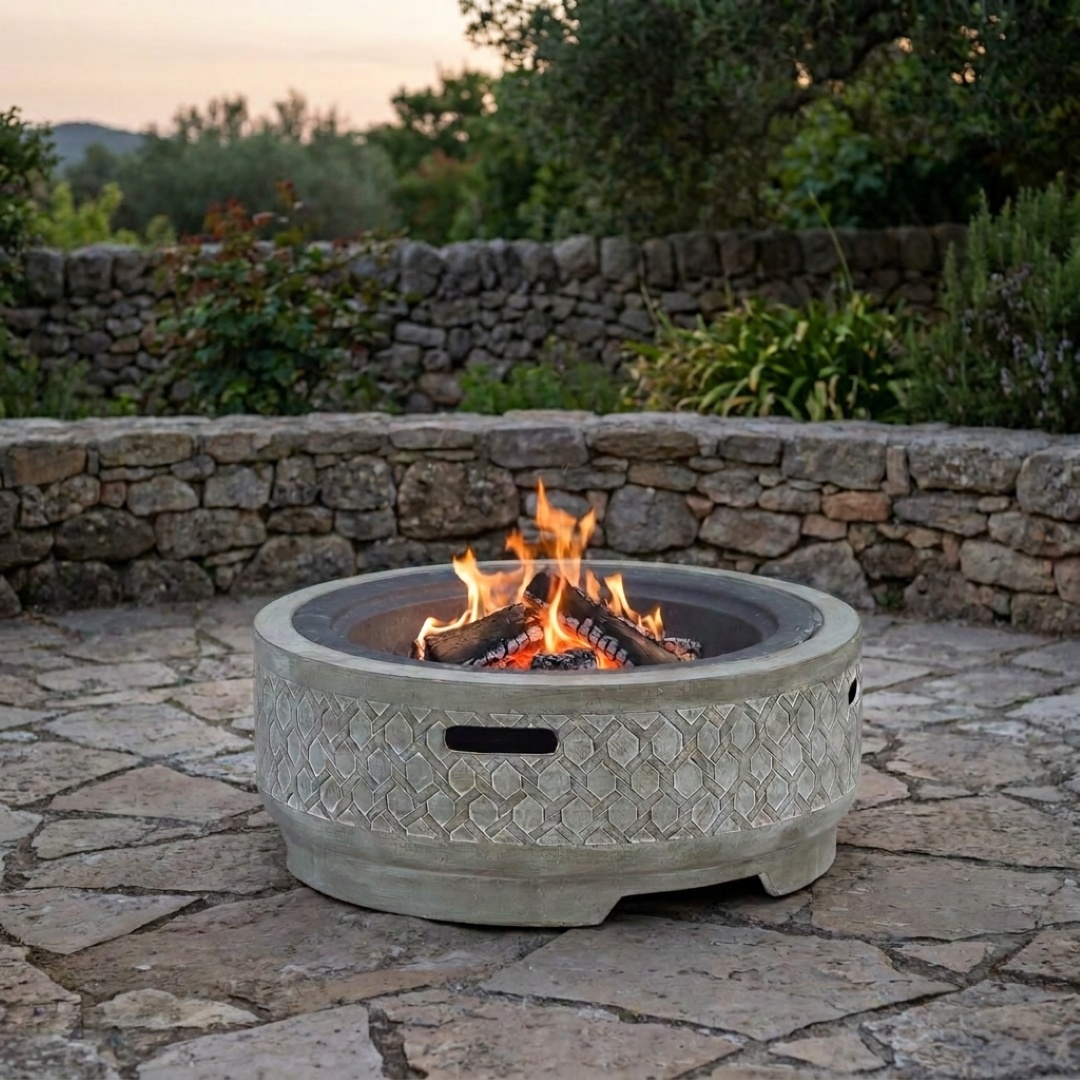 Alaz Wood Firepit with Braai function