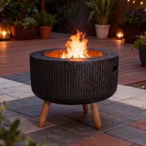 Enji Wood Firepit with Braai Function
